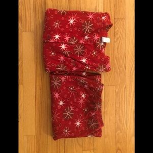Red Fleece Pajama Set